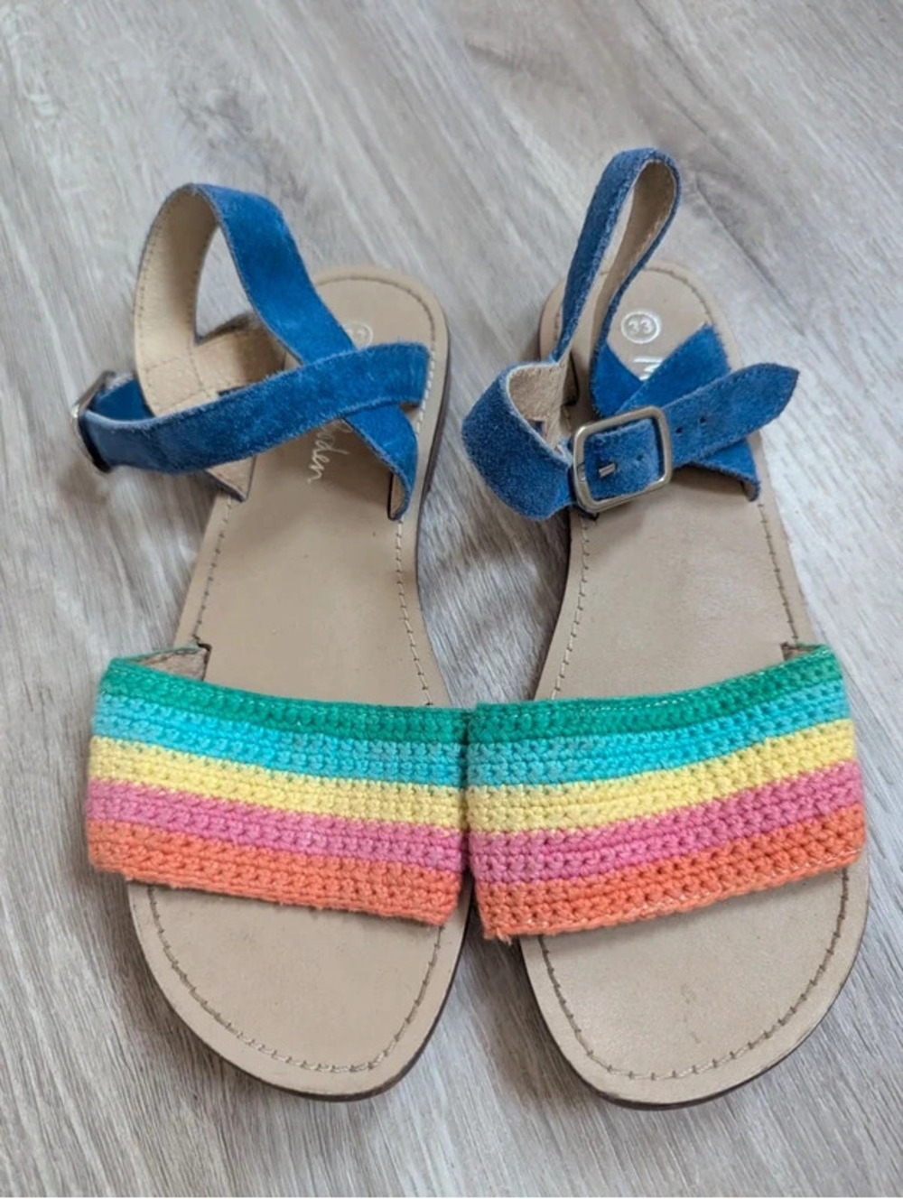 Boden rainbow sandals